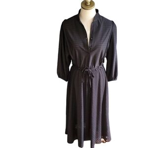 Vtg seewald black belted dress size 8